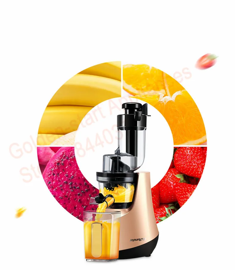 Top New Joyoung Household Juicer JYZ-V906 Large Caliber Slow Juice Maker Safety Material Fruit Vegetables Juice Extractor Machine 7