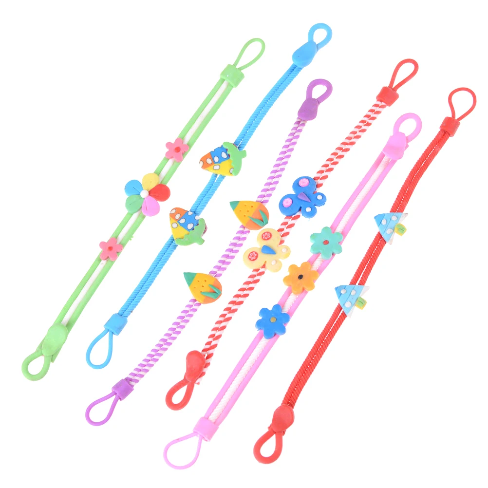 Fashion Wholesale Jewelry Lots 6pcs/lot Colorful Charm Bracelets Strands Polymer Clay Children