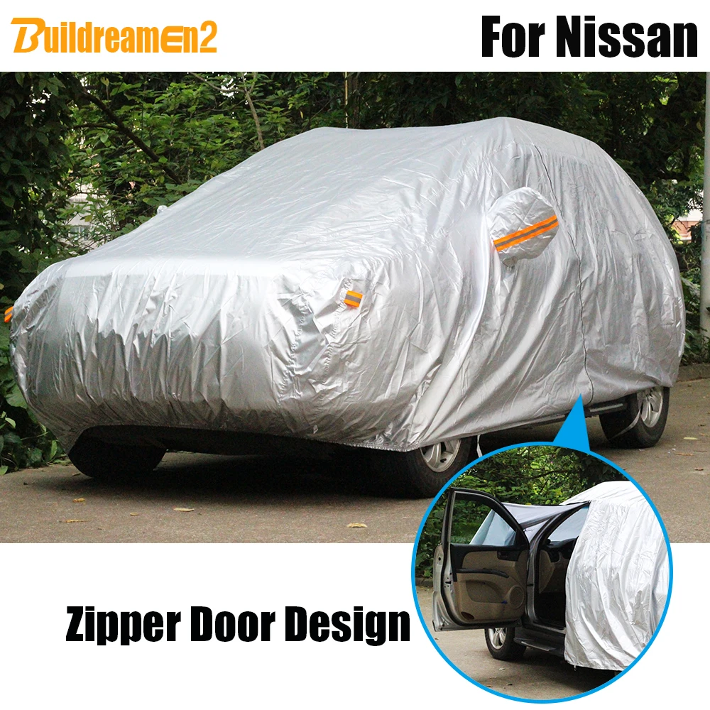 Buildreamen2 Waterproof Car Cover Outdoor Sun Snow Rain Resistant Cover