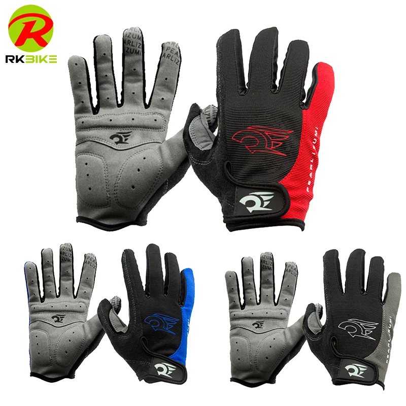 Wholesale mountain bike riding gloves full finger cycling gloves MTB