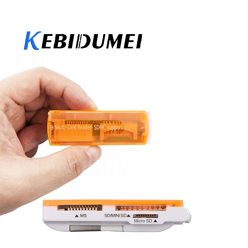 Карта памяти kebidumei USB 2 0 все в 1 мультикард ридер карта для Windows XP 7 8 Vista Mac OS MS SD TF MMC SDHC