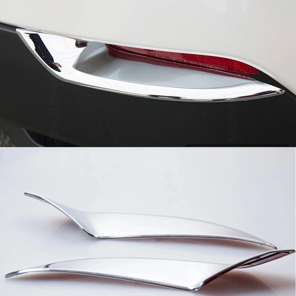 ABS Chrome Car Accessories Rear Tail Fog Light Cover Frame Trim For