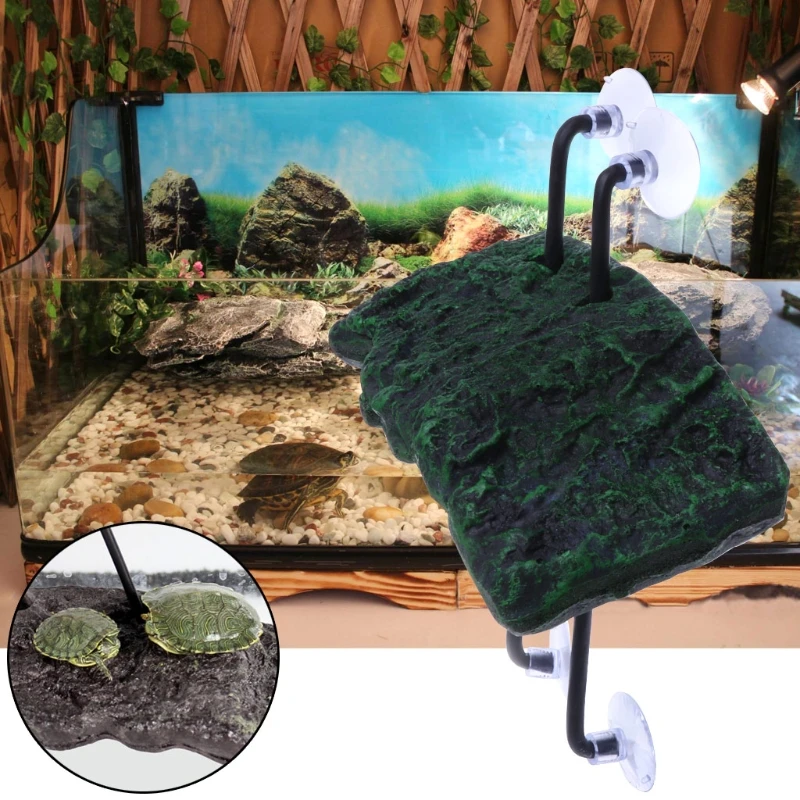 

Turtle Climing Platform Floating Island PU Foam Aquarium Reptiles Basking Island