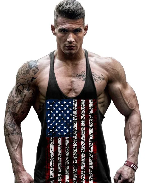 Hoodie Punisher Tank Stringer Golds Men Bodybuilding Gym Muscle  FAST SHIPPING!! 
