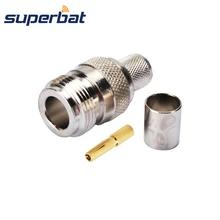 Superbat 2XRF N Женский обжимной разъем для RG214 RG213 RG8 LMR400 кабель