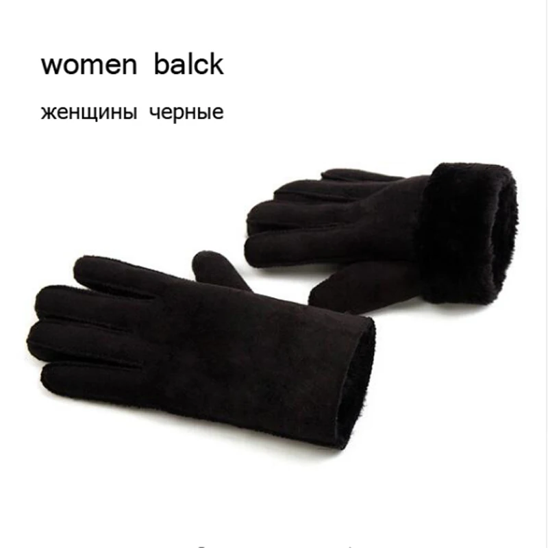 cotton gloves for men fashion winter gloves men women winter fur velvet thick couple warm faux leather gloves Outdoor Five Finger Wrist Mittens brown leather driving gloves Gloves & Mittens