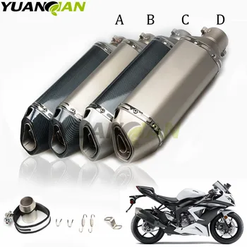 

Universal Motorcycle Modified Exhaust MUFFLER pipe For Yamaha YZF R125 YZF R15 YZF R25 YZF R3 MT-02 MT-25 YZF R1/R1M MT-01 MT-07