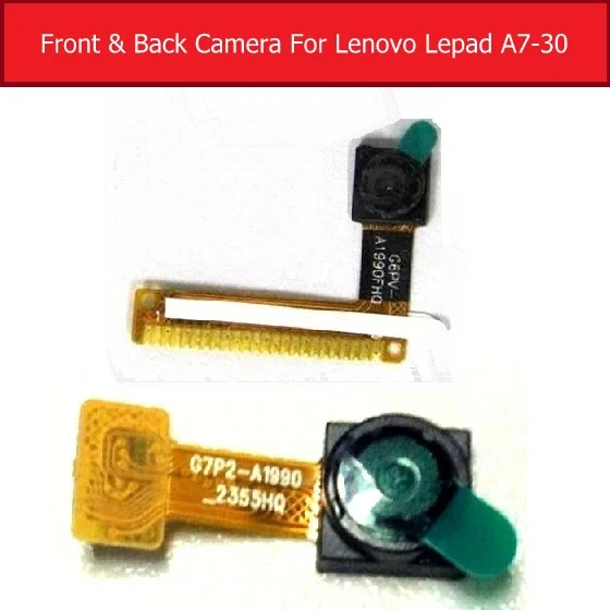 

Genuine Front & Main camera module For Lenovo Pad A7-30 small facing & back camera flex cable G792-A1990_2355HQ G6PV-A1990FHQ