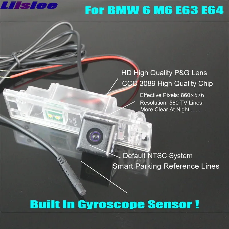Liislee inteligentna kamera cofania dla BMW 6 M6 E63 E63N E64 E64N widok z tyłu Back Up/580 linii TV dynamiczne tory Liislee inteligentna kamera cofania dla BMW 6 M6 E63 E63N E64 E64N widok z tyłu Back Up/580 linii TV dynamiczne tory