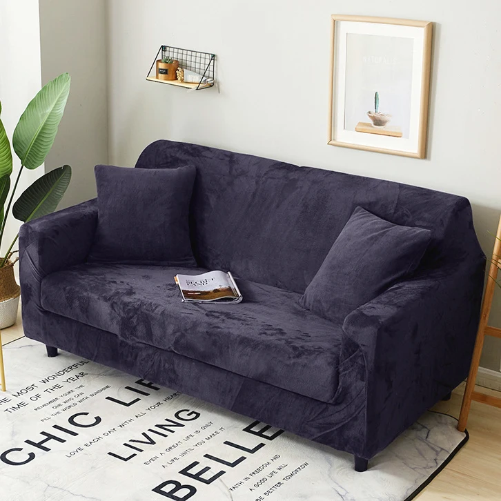 Lelen, плюшевый чехол для дивана, 18 видов цветов на выбор, плотные чехлы на диване, чехлы на диване, эластичные дешевые чехлы для полотенец - Цвет: Color-02