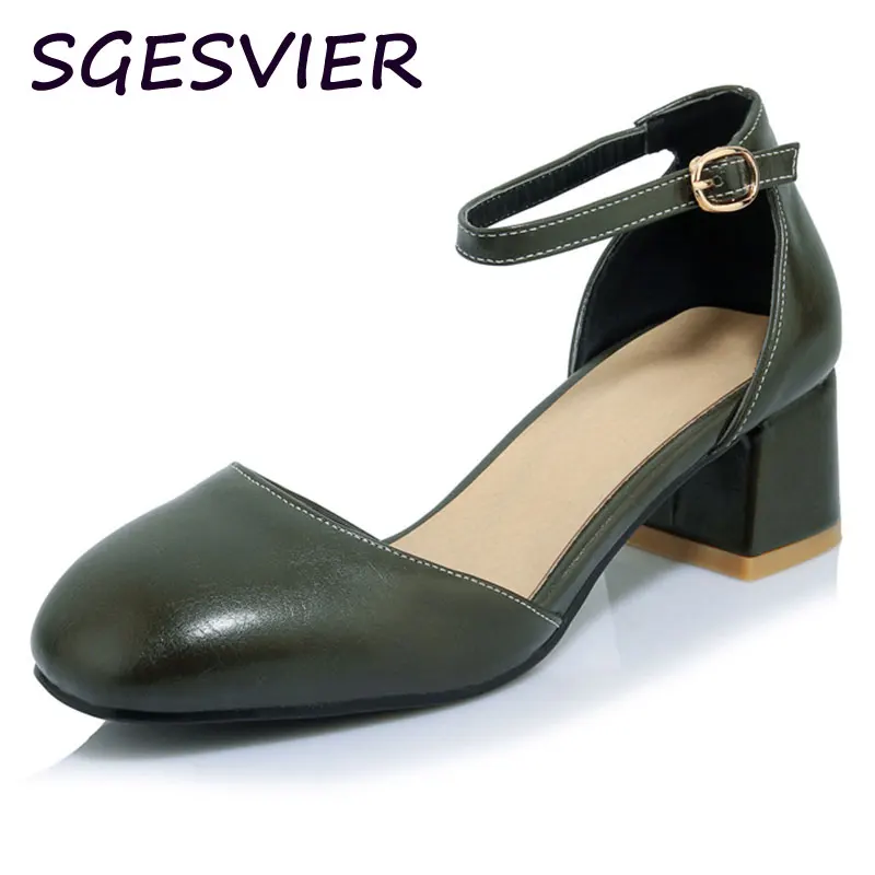 sgesvier ladies soft leather new high heels shoes women square heels pumps square toe women shoes - Free Sample Shoes sgesvier ladies soft leather new high heels shoes women square heels pumps square toe women shoes - Free Sample Shoes