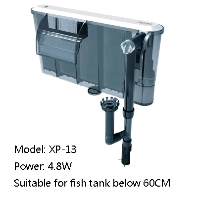 Аквариум Submersibl 3-в-1 внешний висит Мощность фильтр XP-05/09/11/13 водопад внешний аквариумный воздушный насос - Цвет: XP-13