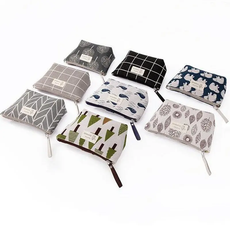 Multifunction Canvas Women Cosmetic Bag Plaid Travel Makeup Multifunction Ladies Bag Toiletry Make Up Storage Organizer Case Kit