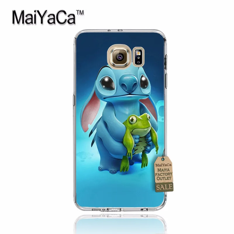 Maiyaca милый мультфильм Стич Coque В виде ракушки Телефон чехол для Samsung S5 S6 S7 Edge S8 плюс S6 Edge Plus S3 s4