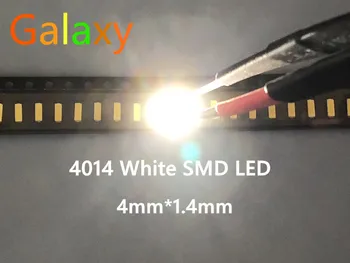 

500PCS/lot 0.2W SMD 4014 LED Lamp Bead 23-26lm White SMD LED Beads LED Chip DC3.0-3.4V Free shipping