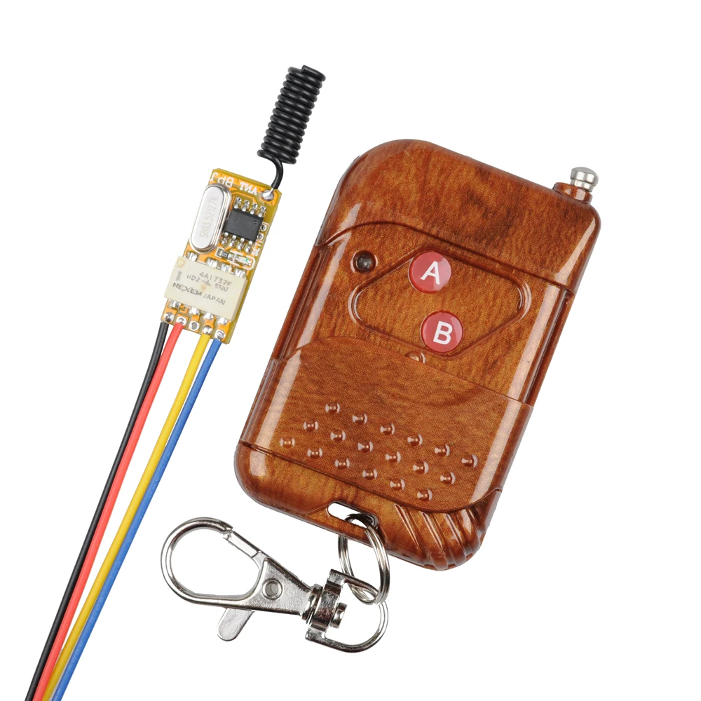 

Small Relay Remote Control System 3.5V-12V 5V 4.8V 9VMiniature Receiver Normally Open Closed common Subminiature RXTX