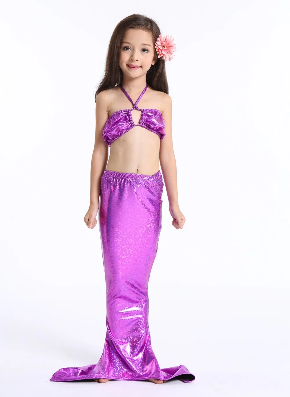 Mermaid tail for kids mermaid tails for girls costume for swimming child swimwear for Halloween cosplay Costume (36)