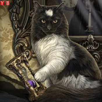 

Zhui Star Full Square Drill 5D DIY Diamond Painting "animal cat" Embroidery Cross Stitch Mosaic Decor kit gift