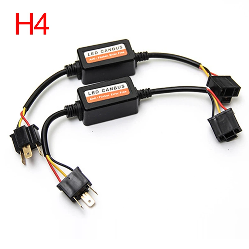 Комплект из 2 предметов EMC H4 Автомобильный светодиодный декодер HID CAN шина с