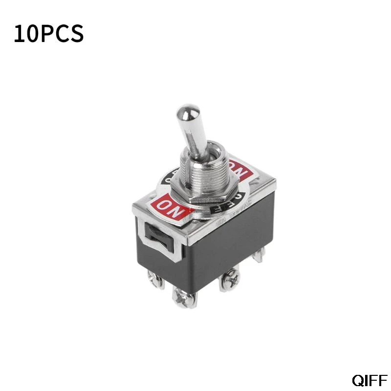 

Drop Ship&Wholesale 6 Pin 3 Toggle Positions DPDT ON-OFF-ON Switch 15A 250V Mini Reverse Polarity Motor Switches Tool June 25
