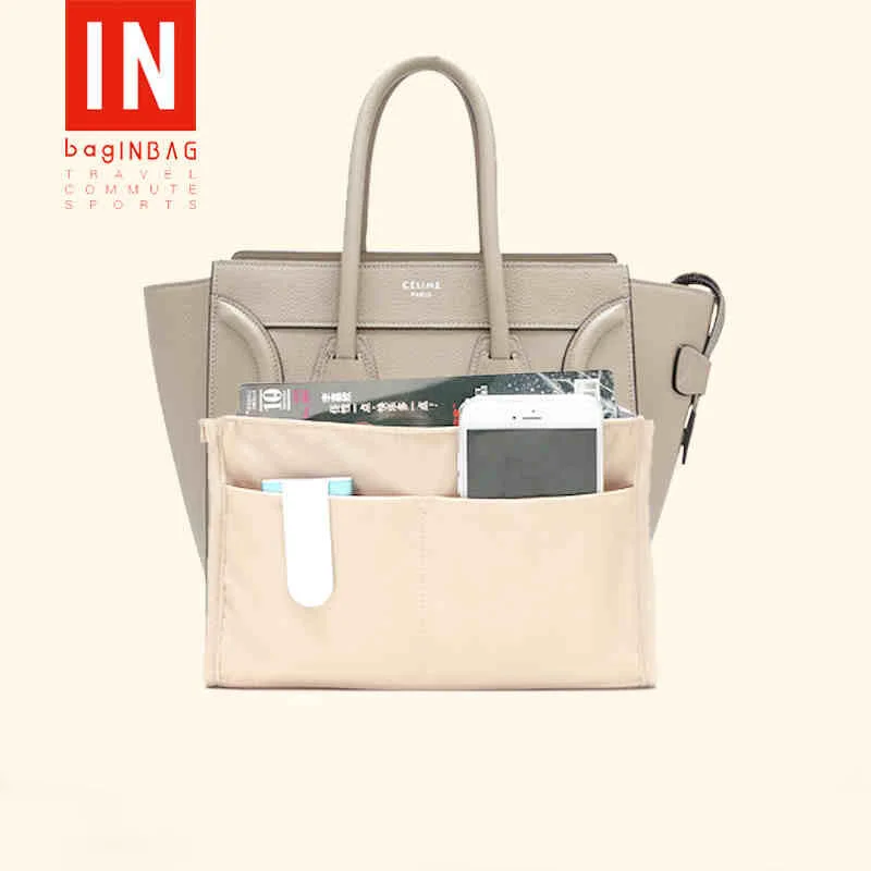 bagINBAG Multi Pocket Multifunctional Fashion Travel Handbag Organizer