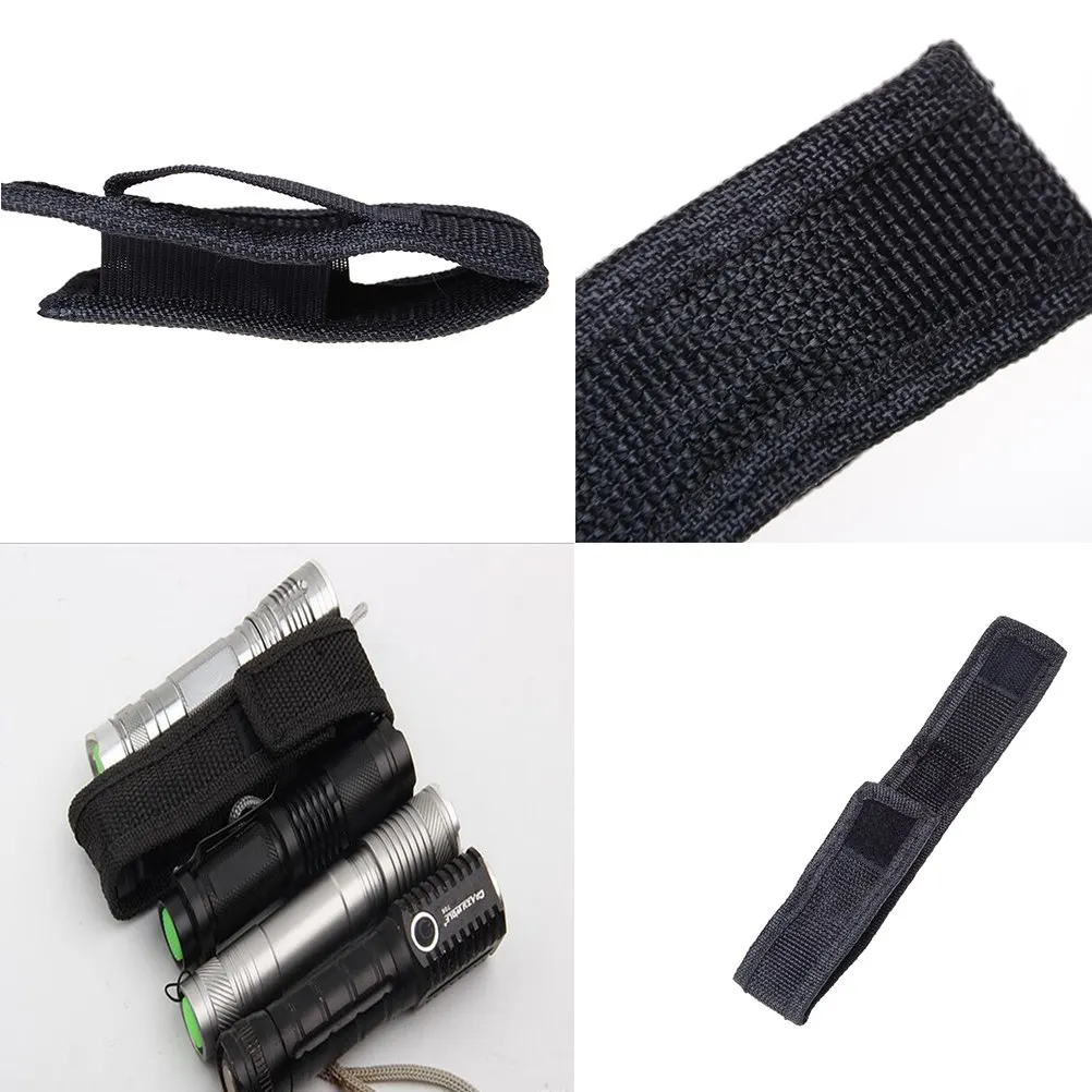 

LED Flashlight Aluminum LED Torch Zoomable Flash Light Torch Holster Holder Flashlight Torch Belt Bag 1PCS 14cm