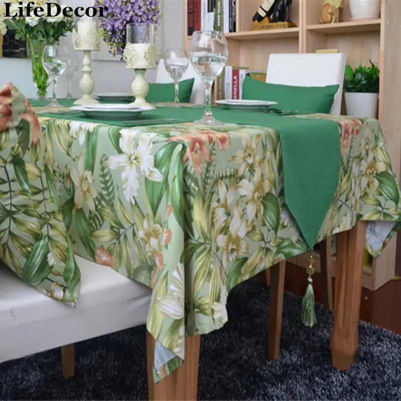 Bamboo table runner coffee table flag dining table mat dining table