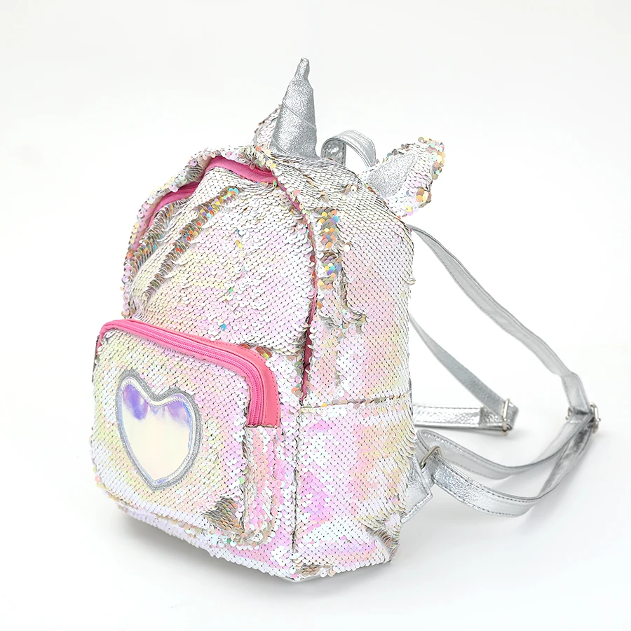 

Hologram Heart Women Backpacks PU Leather Backpack Shoulder Bags Sequins Travel Daypack for Women Female Feminine Mochila