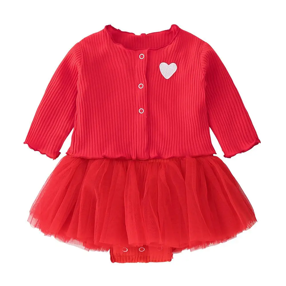 Комплекты одежды для новорожденных, Детский костюм для девушки для хеллоуина 3-12 месяцев, детское розовое платье+ куртка, комплекты для девочек, хлопковое платье принцессы - Цвет: red