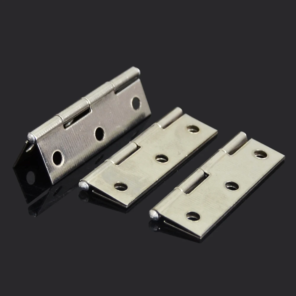 True Color Iron Door Hinges Durable Metal Hinge Hand Tools Wooden Box Furniture Accessories Window Hinge