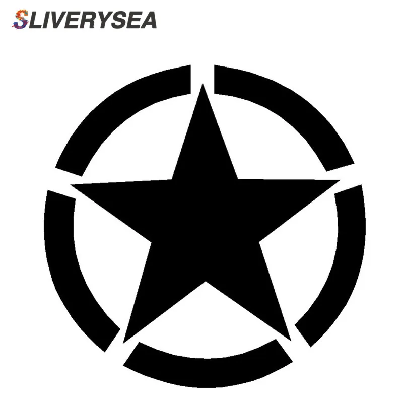 

SLIVERYSEA Pentagram Fuel Tank Car Stickers Pentagram Vinyl Decals For Jeep Wrangler #B1210