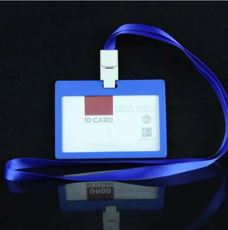 Cartão de Identificação Suportes com Cordão Cartão de Visita Titular do Cartão Material de Escritório Case Crachá Horizontal Estilo Escola Papelaria 10 Pçs 5 Cheap Acessórios e crachás