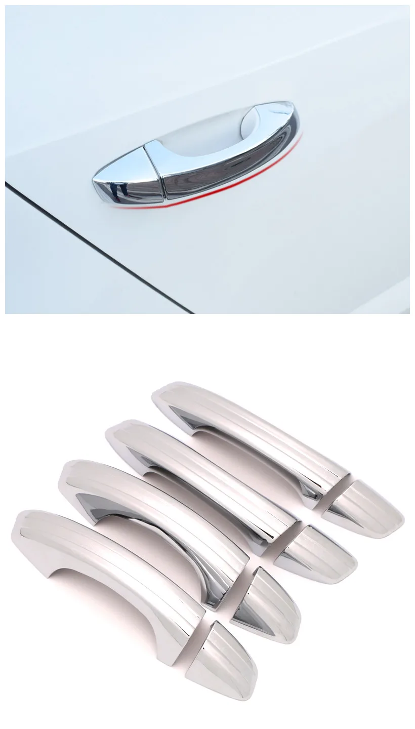 

Car Styling Chrome Car Side Door Handle Cover Trim Sticker 8pcs For Skoda Octavia A7 2014 2015 2016 2017 2018 2019