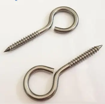 

M5*60 304 Eye Stainless Steel Screw Eye Rings Frames Model Building Crafts
