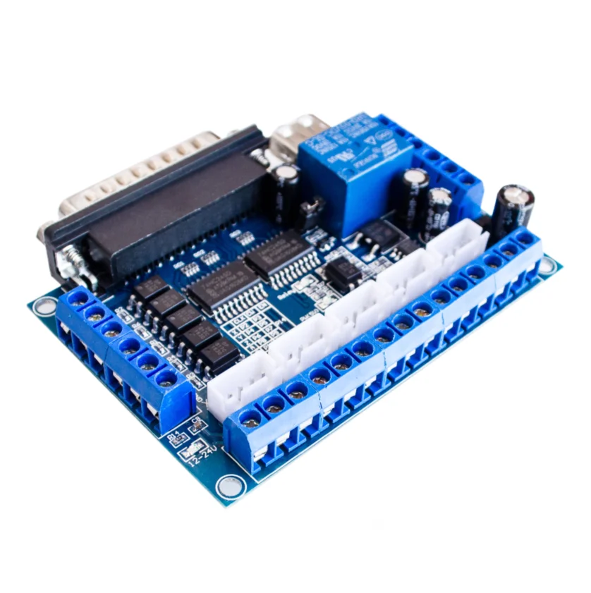 Upgraded 5 Axis CNC Interface Adapter Breakout Board For Stepper Motor Driver Mach3 | Электронные компоненты и