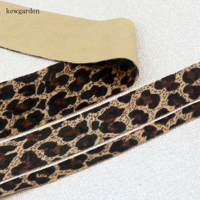 Leopard Organza Ribbon 38mm wide 1m long
