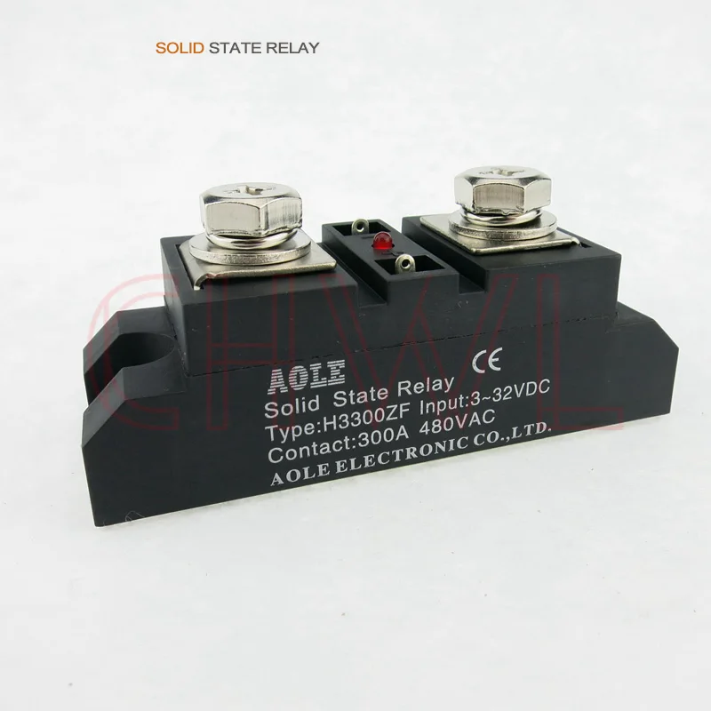 

Free shipping SSR H3300ZF three phase 300A 480VAC Output Industrial Grade Single Solid State Relay
