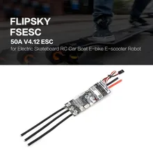 FLIPSKY FS ESC Electronic Skateboard 50A V4.12 Speed Control for Electric Skateboard RC Car Boat Robot bike E-scooter Toy FSESC hglrc flipsky fsesc6 6 60a esc based upon vesc 6 aluminum case for electric skateboard rc car spare parts accessories
