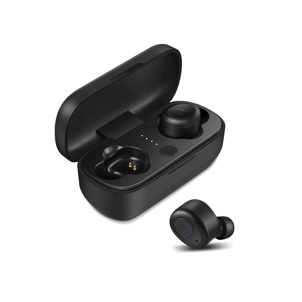 

Mini Dual BV5.0 Bluetooth Earphones Small True Wireless Headsets 3D Stereo Sound Earbuds Dual Microphone With Charging Box