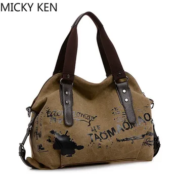 

Vintage Graffiti Women's Bag Canvas Handbag Female Famous Designer Shoulder Bag Ladies Tote Fashion Large Sac a Main bolsos Muje