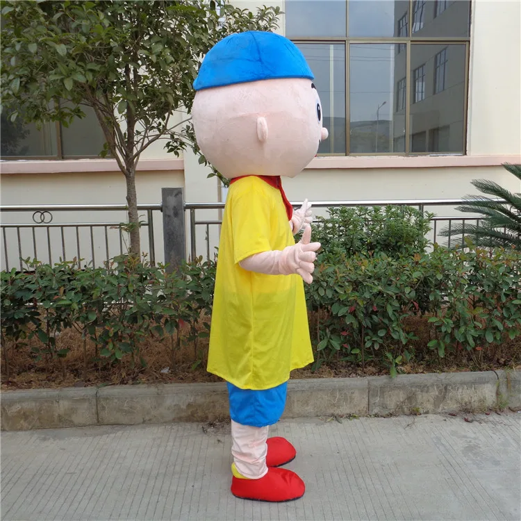 Caillou костюм талисмана для взрослых Размер Caillou мальчик мультяшный талисман костюмы для Хэллоуина вечерние события