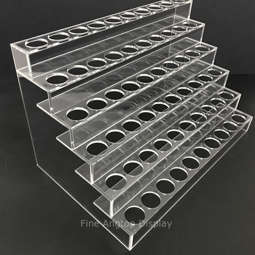 

6 layer retail shop display acrylic contact lenses bottle rack jewelry cosmetic lipstick organizer shelf