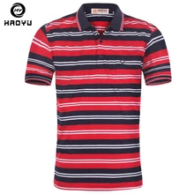 Полосатая рубашка поло мужская брендовая одежда рубашка Мужская s хлопок поло рубашки с коротким рукавом дышащие поло Slim Fit новое поступление