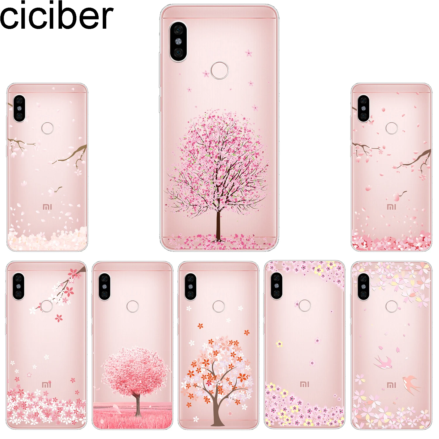 

ciciber Phone Case for Xiaomi Mix Max 3 2 2s Soft Back Cover for Xiaomi Mi A2 9 8 6 5 F1 A1 5X 6X 5c 5s Lite Plus Pro SE Flower