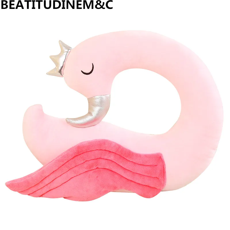 

1Pcs 35cm Iins Flamingo Neck Pillow Plush Toy, U-shaped Pillow, Girl Gift, Travel Gift