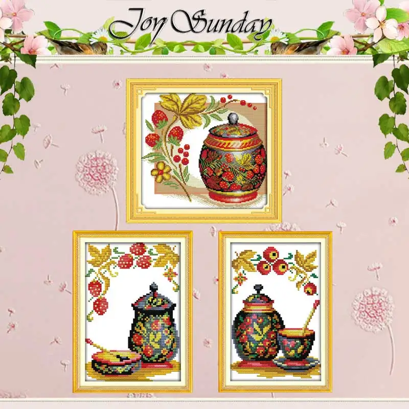 Buy Coloured pottery Counted Cross Stitch 11CT 14CT Cross Stitch Set Wholesale