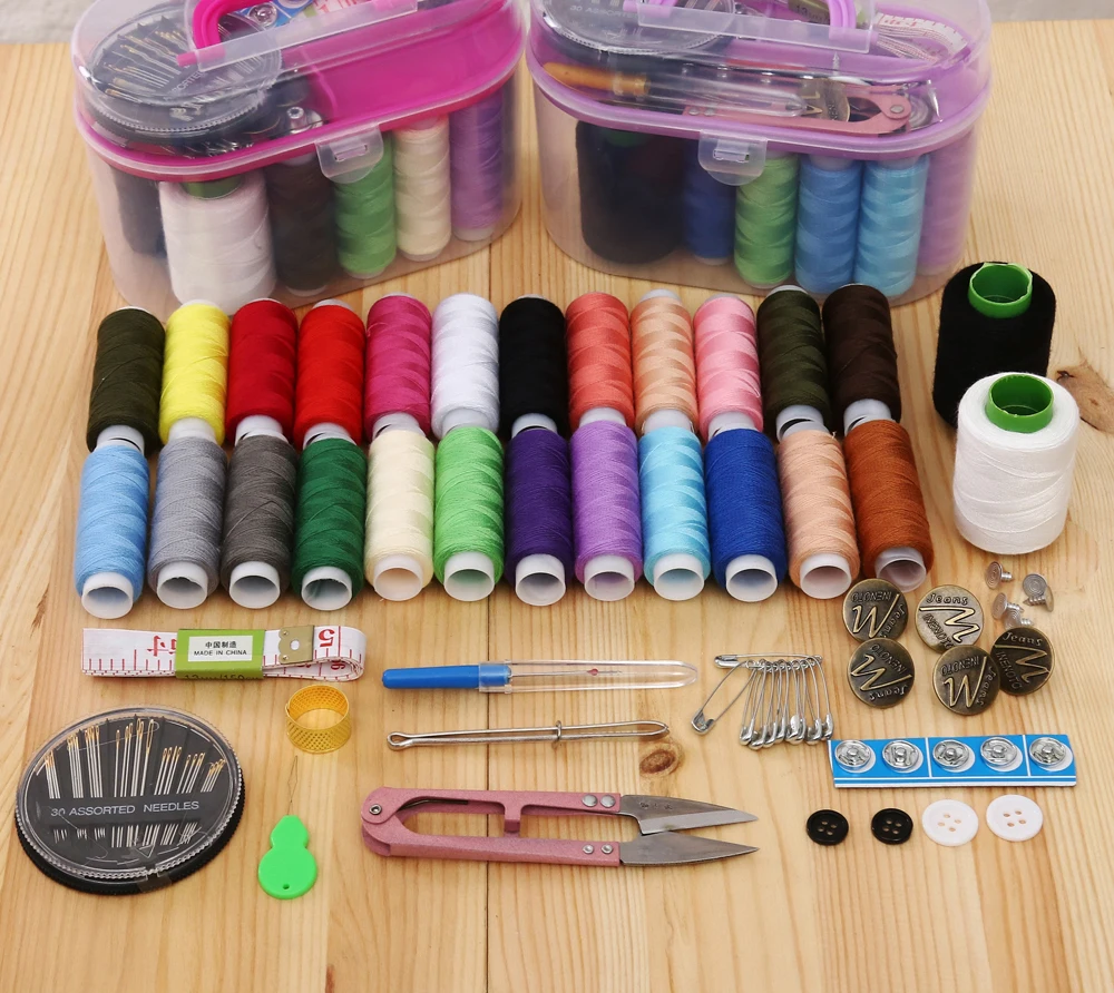 

Household sewing box set thread large special storage