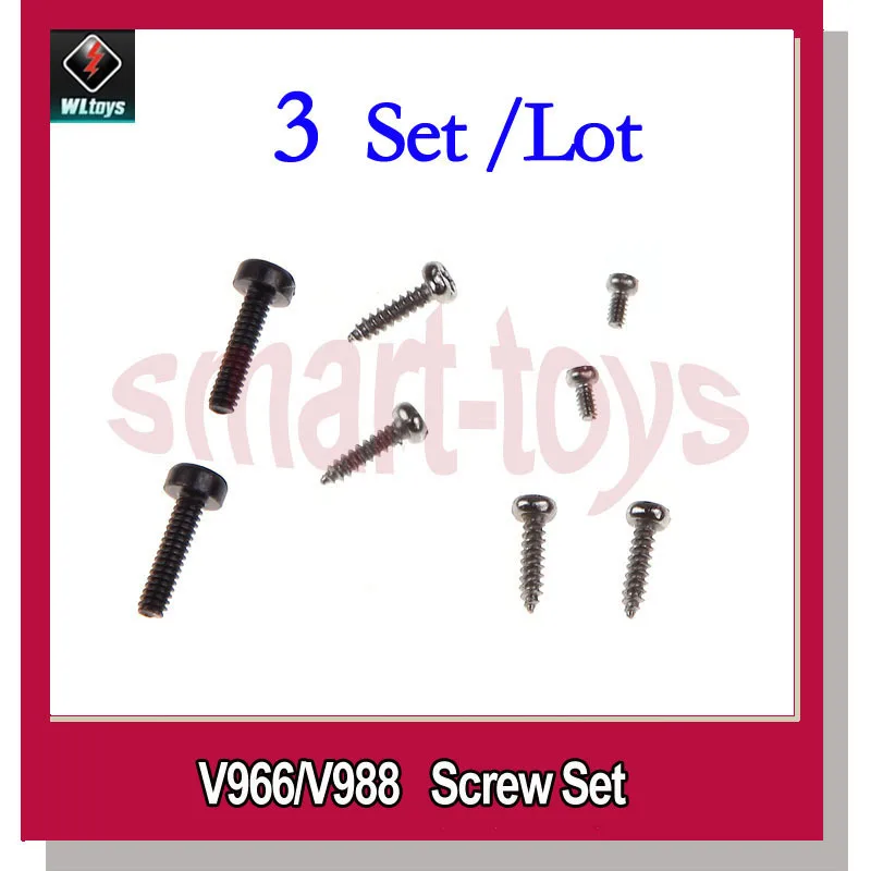 3 комплекта стандартных винтов для Wltoys V966 V988 V977 V930 | Игрушки и хобби