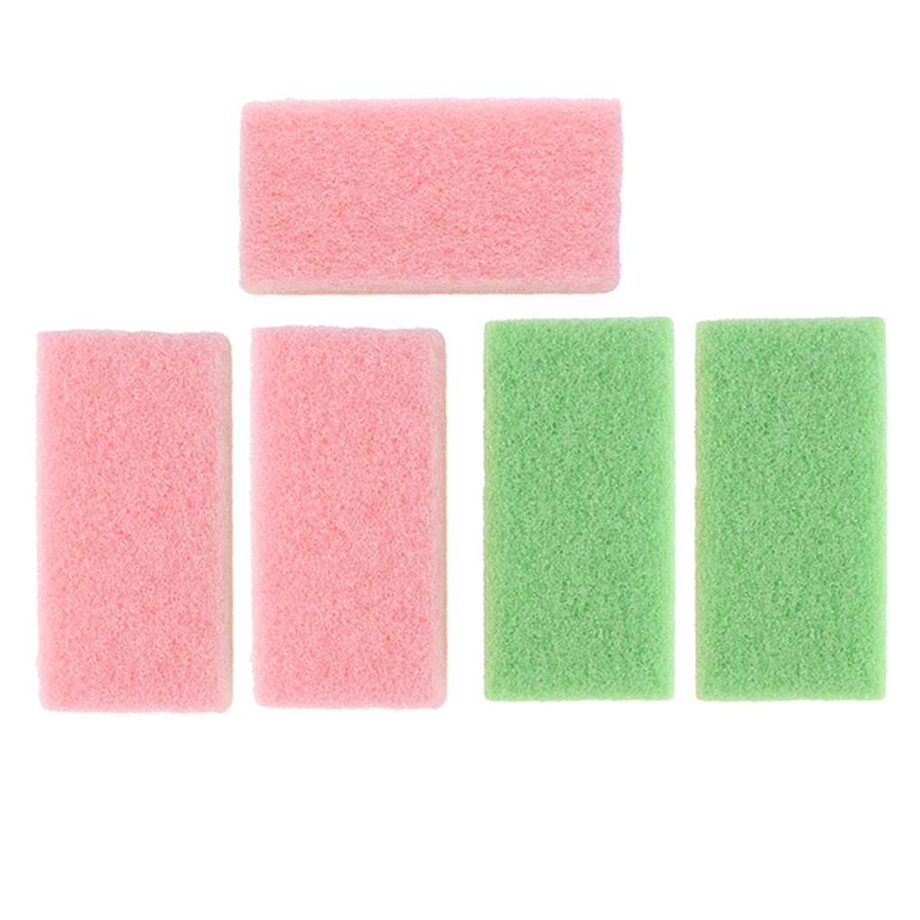 5 Packs Foot Files Pumice Stone Callus Dead Skin Remover Scrubber Pedicure Care Tools Set Color Random
