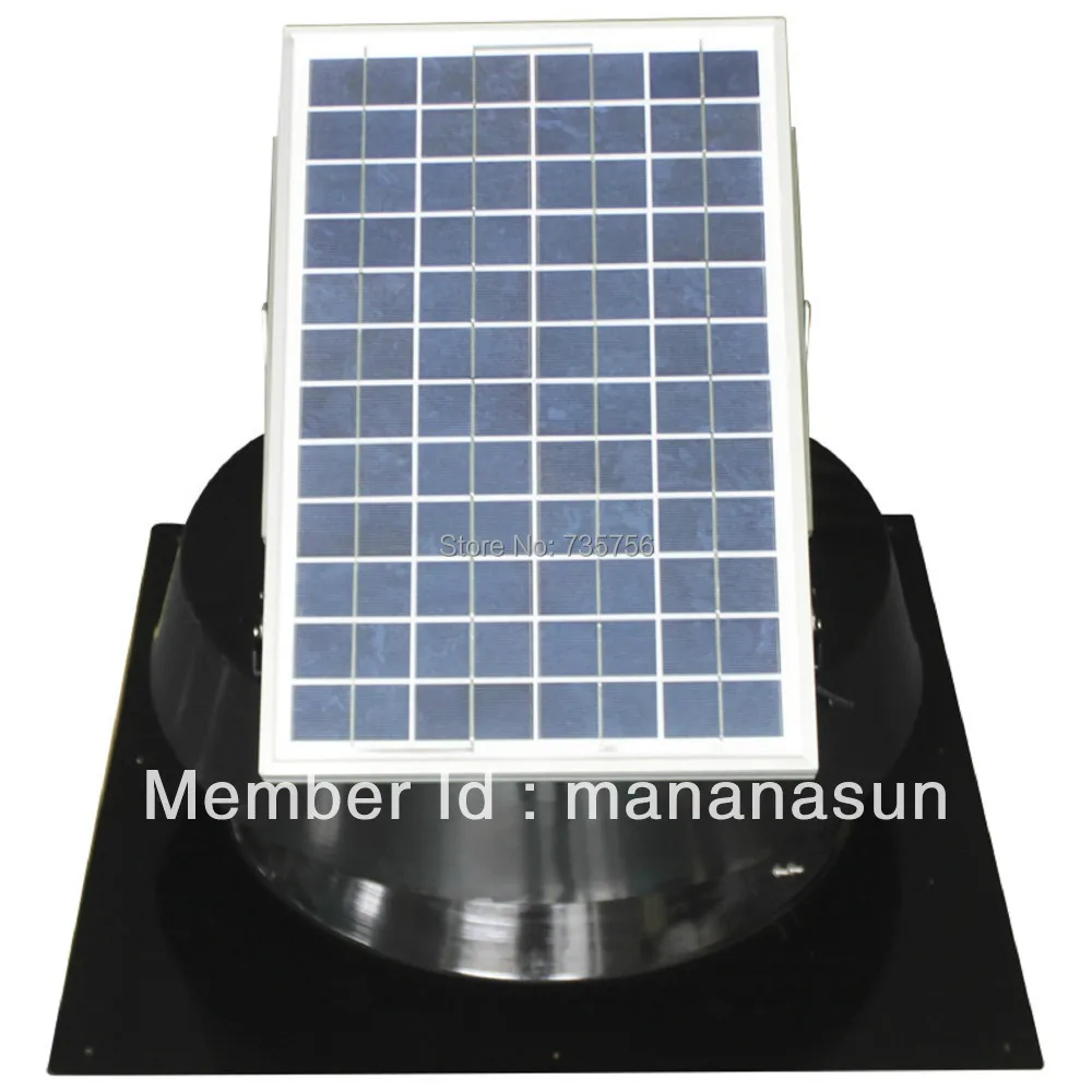 20W New Design Powered Household Solar Attic Fan